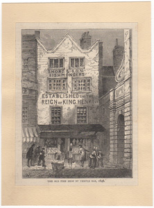 The Old Fish Shop by Temple Bar, 1846
